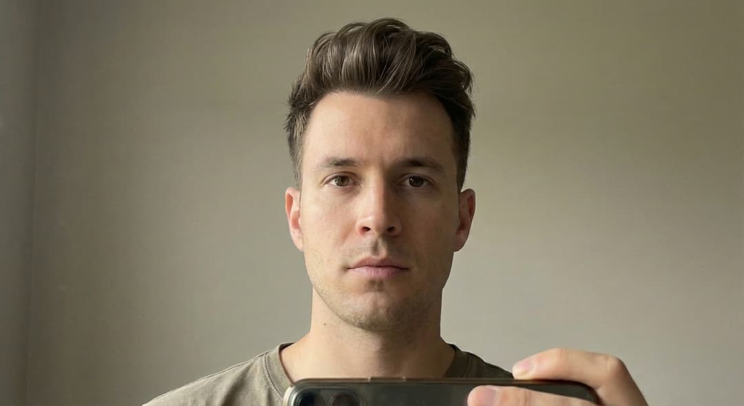 Textured quiff — illustrative hairstyle demo